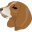 Dog Head Icon 32x32 png